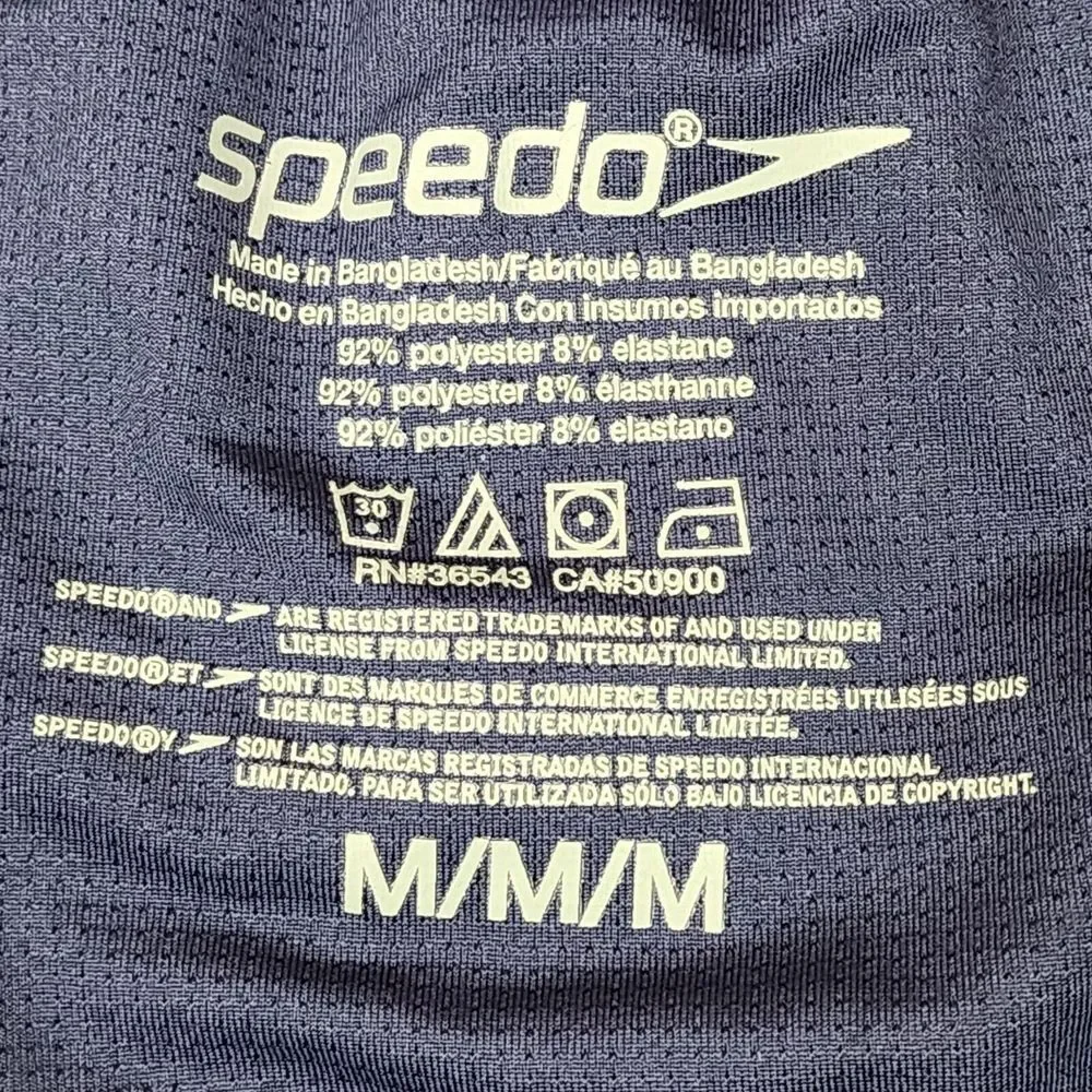 Speedo Mens M Swim Trunks Shorts Palm Hawiian Boxer Mesh Lined Tie Front Pockets